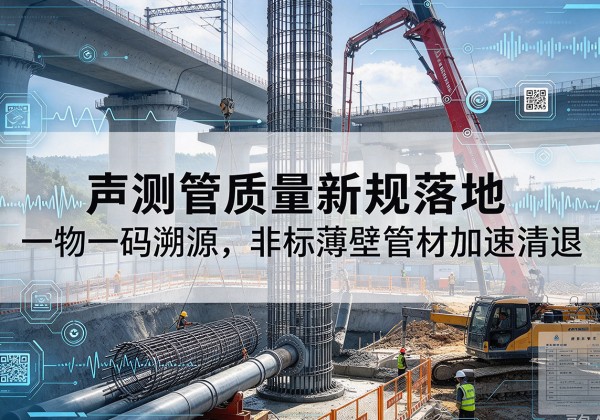 银川声测管质量新规落地，一物一码溯源，非标薄壁管材加速清退